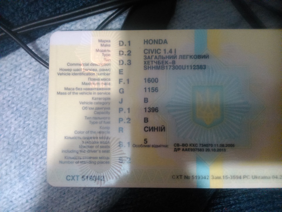 та об'єм двигуна 2