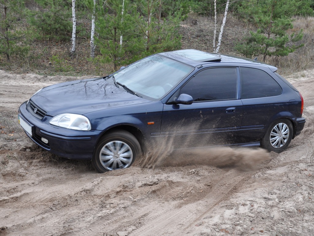 Осінній ліс & Honda 3