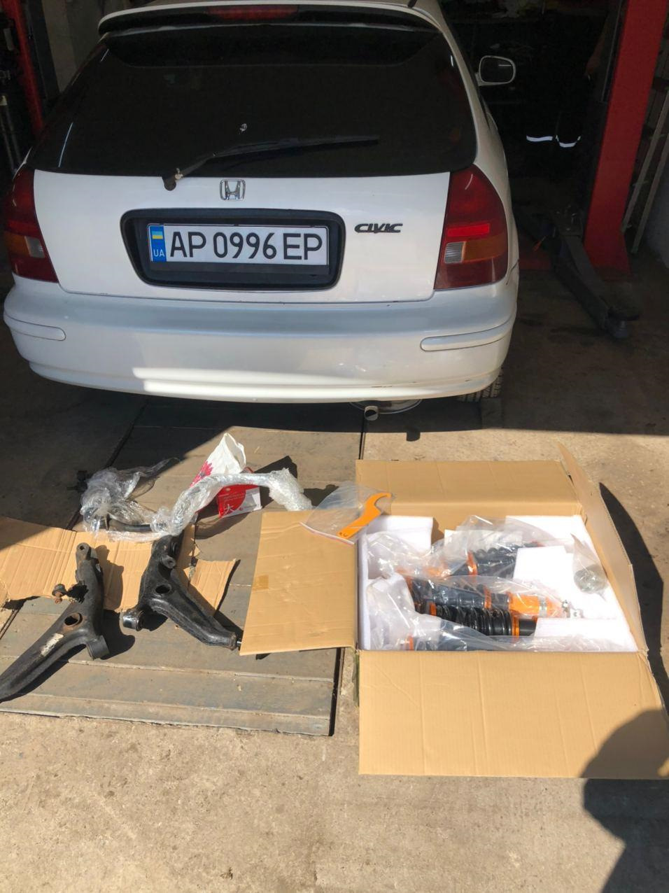 Установка койловерів maxspeeding rods + передній стаб 22мм 2