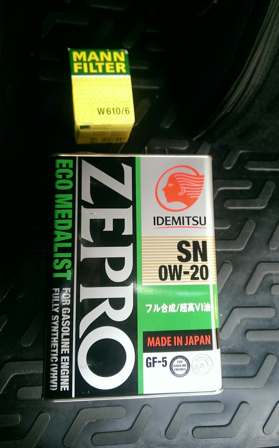 заміна мастила на Idemitsu Zepro Eco Medalist SN 0W-20 1