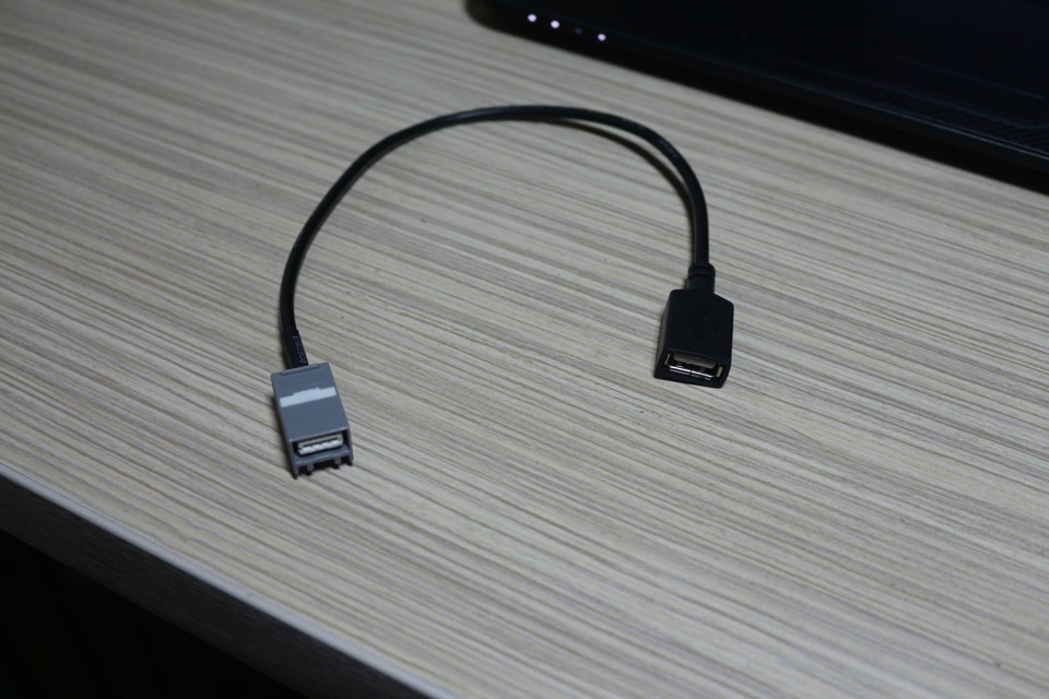 Прийшов перехідник на штатний usb 5