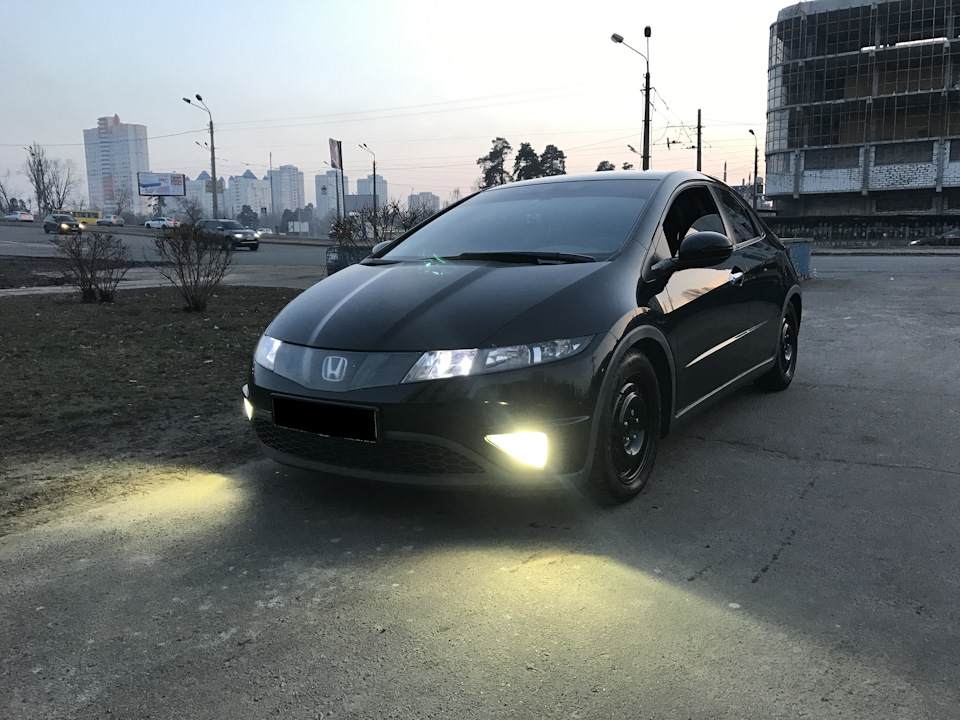 Ксенон у ПТФ + Osram Night Breaker Laser H11 1