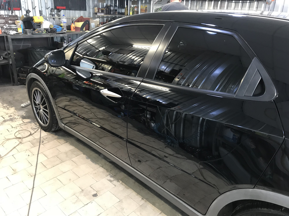 Mini detailing, полірування фар, знаків на кермі. 5