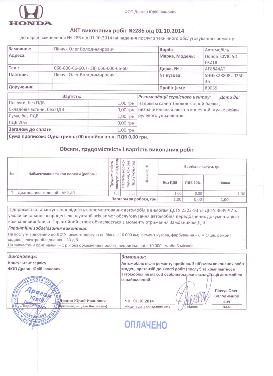 Візит до офіціалів та їх вердикт 1
