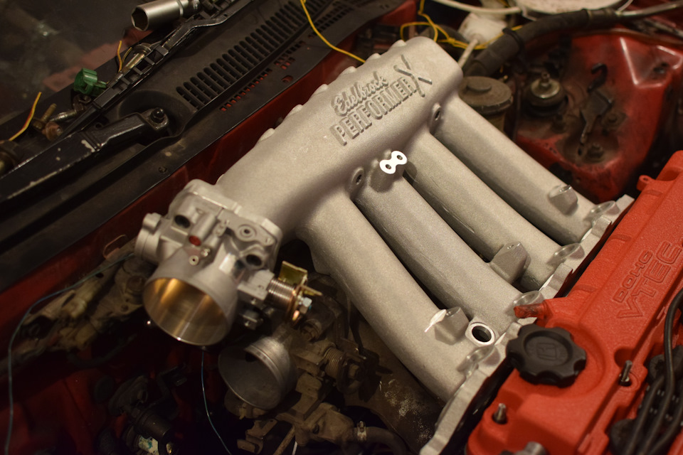 Новий впуск: Edelbrock Performer X + Skunk2 70mm 5