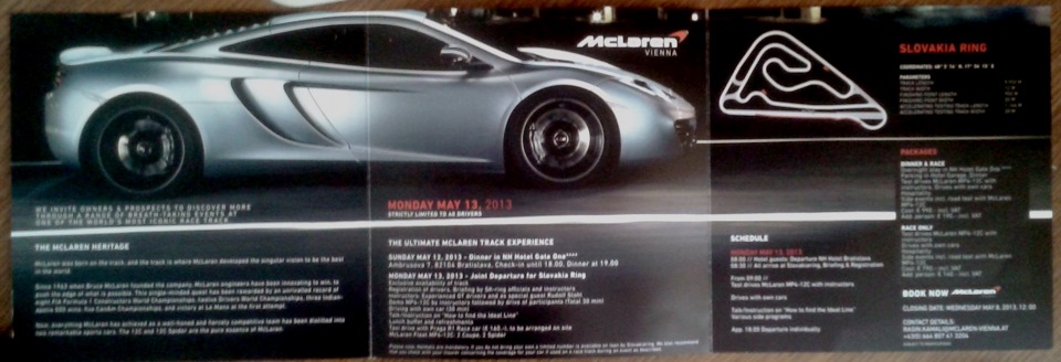 Запрошення від McLaren на TRACKDAY 2013 3