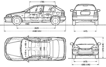 HONDA CIVIC 6 ПОКОЛІННЯ EJ9 (опис) 1