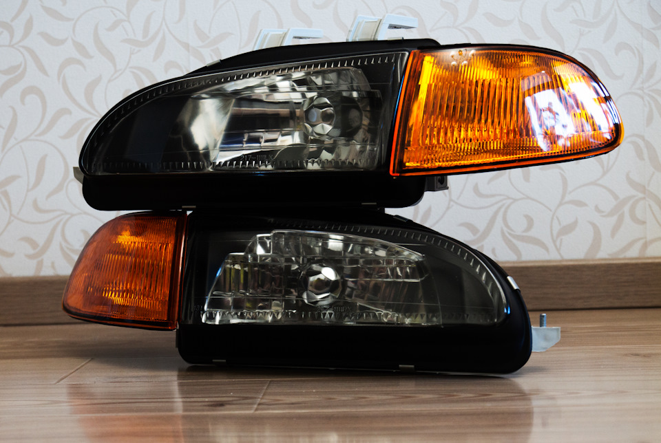 Depo Black Headlights & JDM corner for EG 1