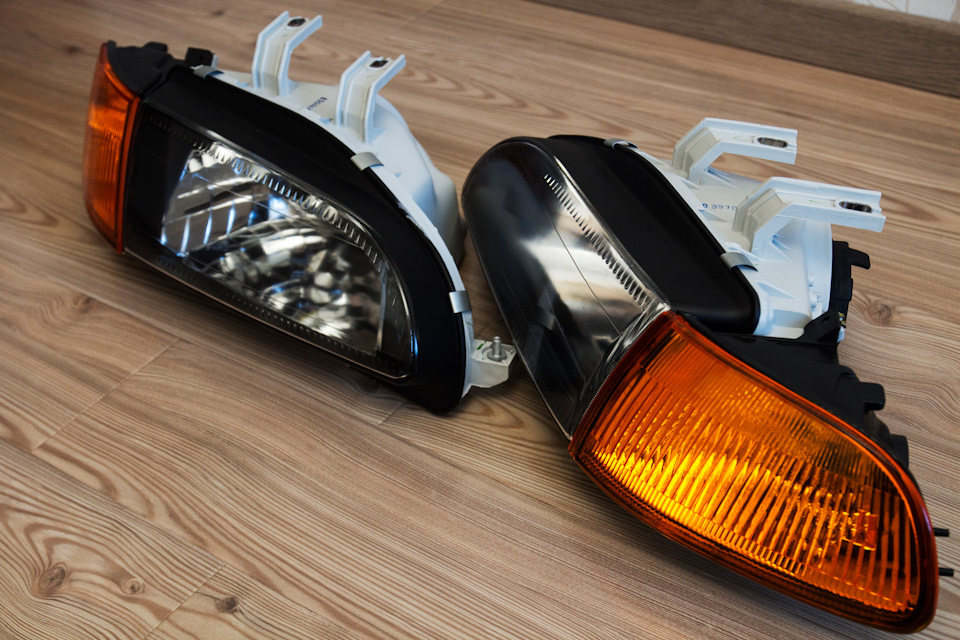 Depo Black Headlights & JDM corner for EG 3