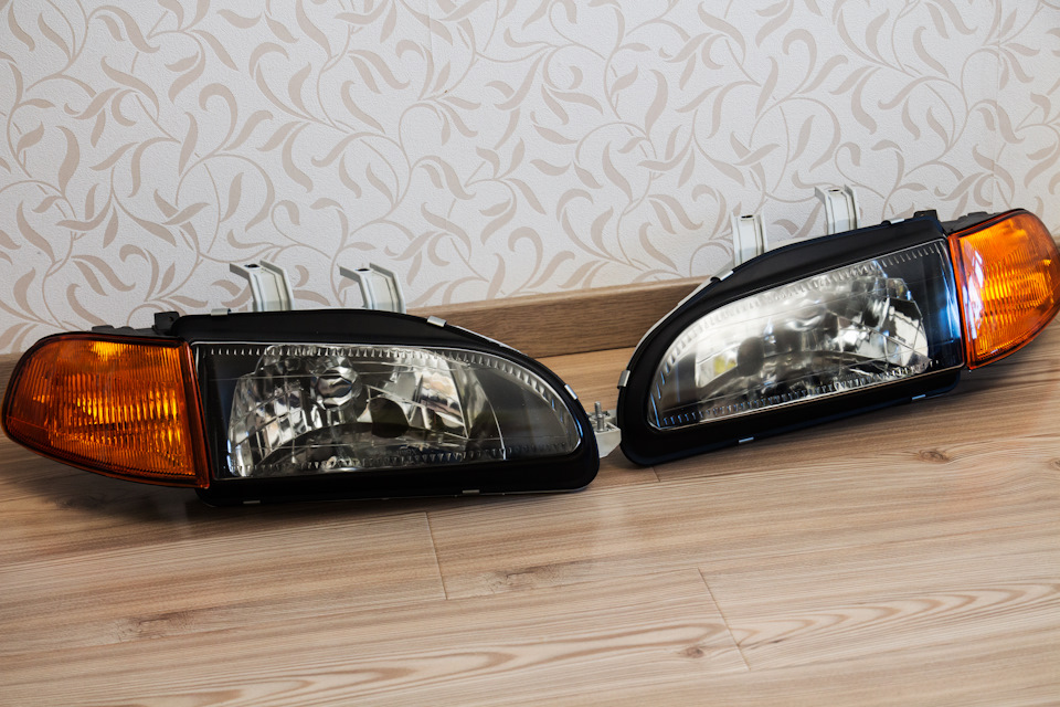 Depo Black Headlights & JDM corner for EG 2