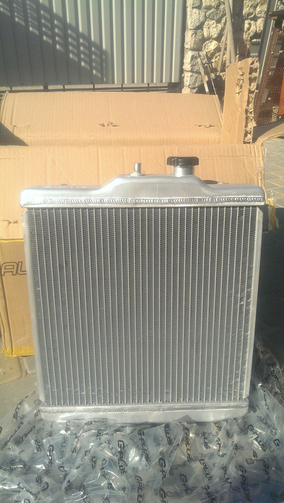 Gplus 3 row Aluminum Radiator 1
