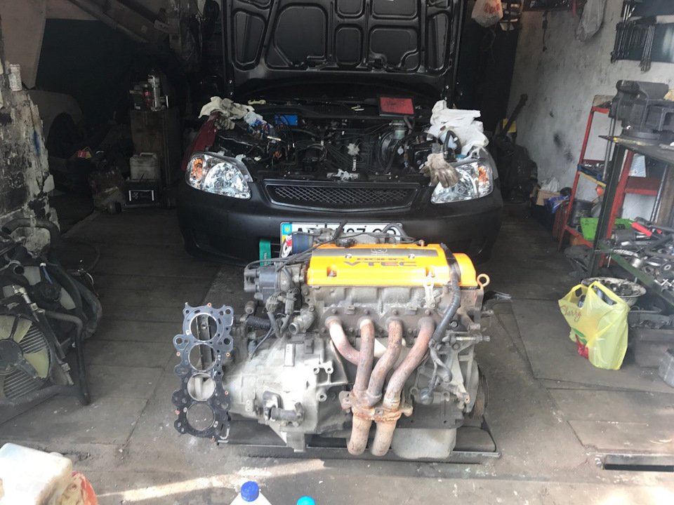 Свап H22 (в процессе) 2