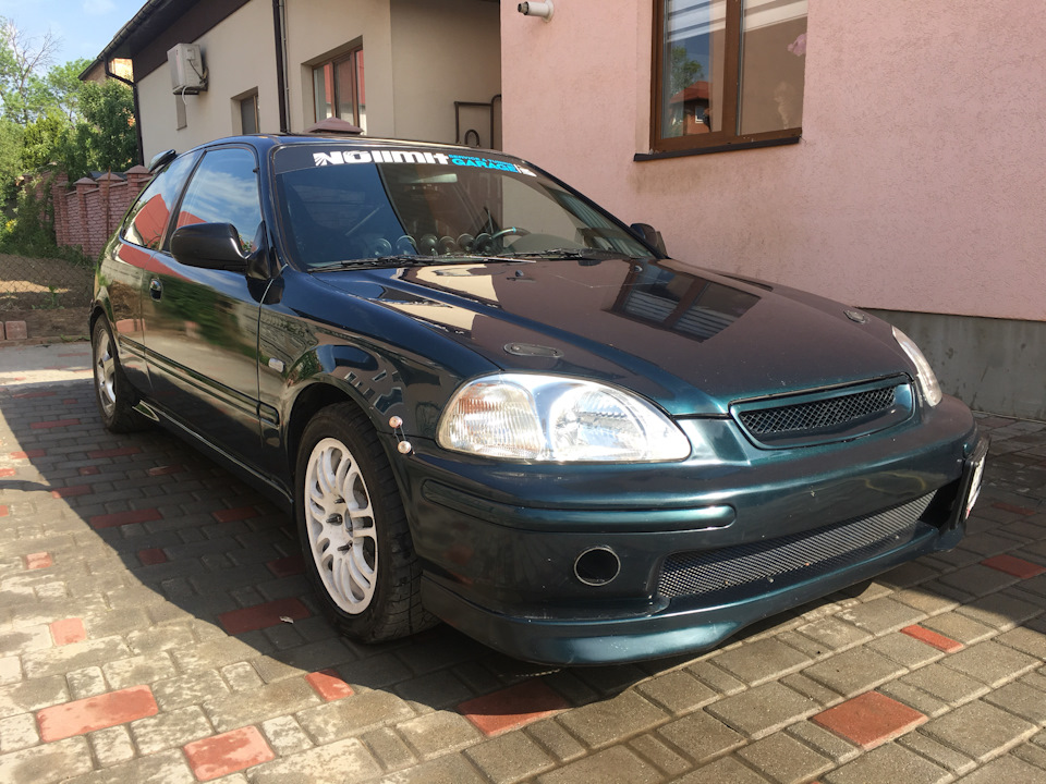 Встановив новий зібраний двигун B16A з ГБЦ B18C4 5