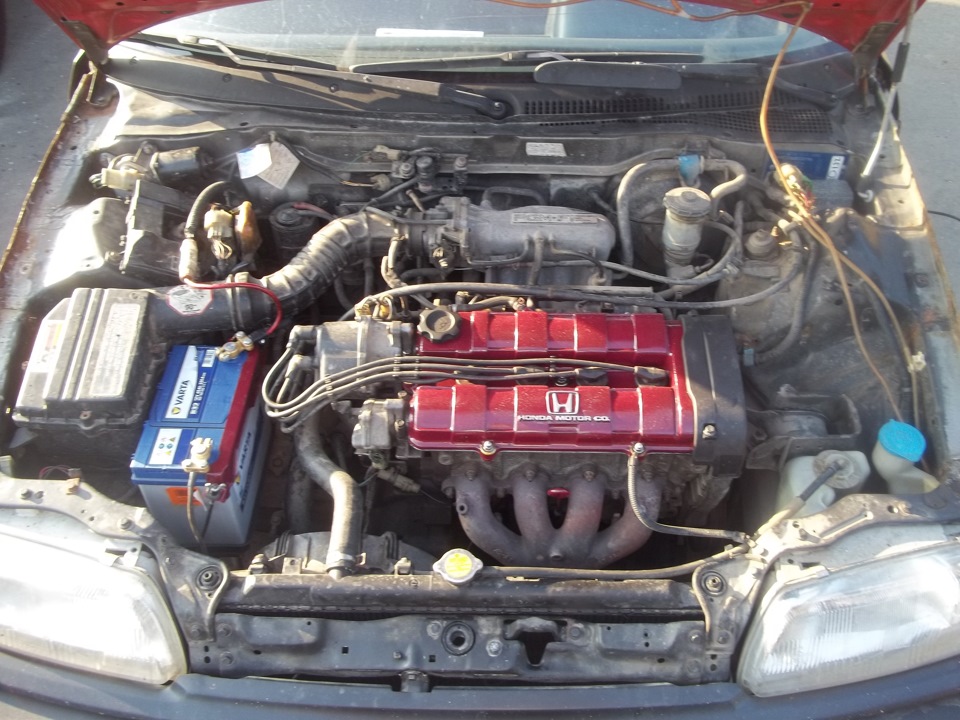 До і Після D16Z5 DOHC CRX 3