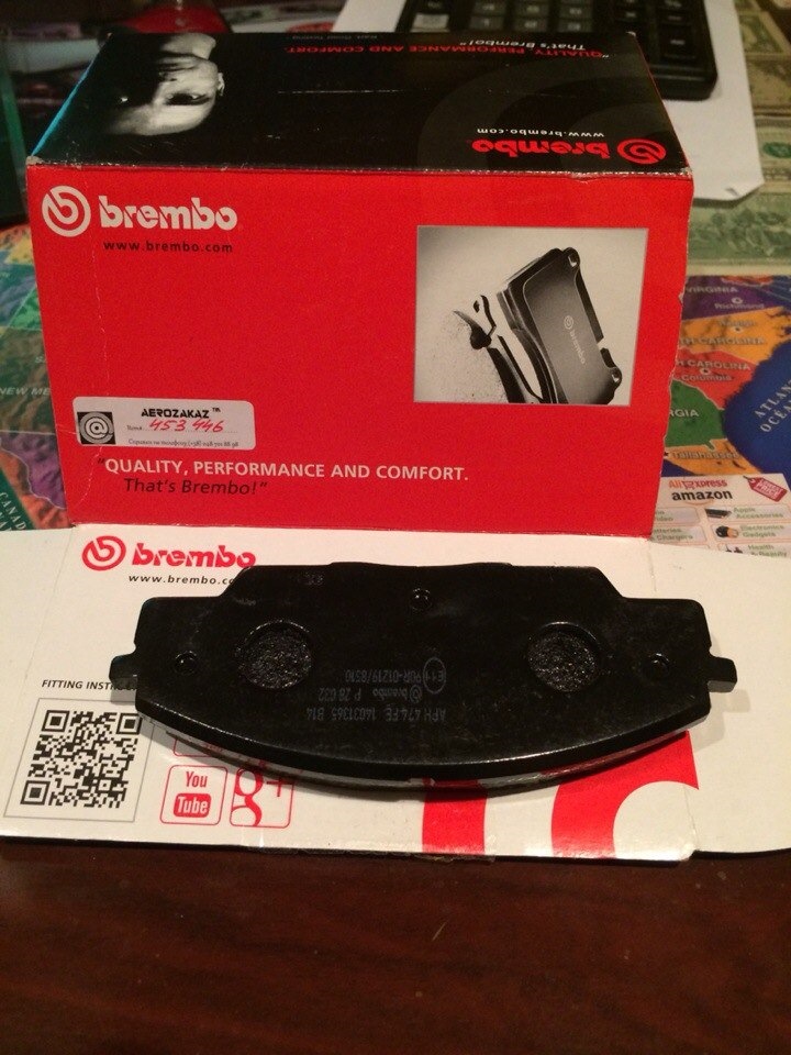 Передні колодки Brembo 3