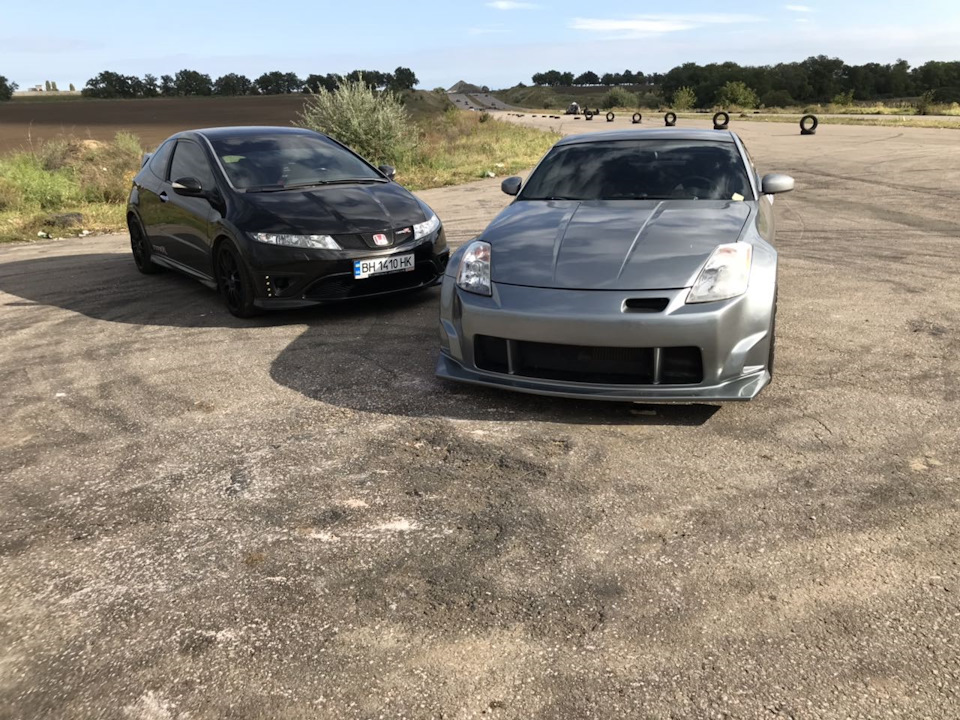 honda civic type R (my) vs Nissan 350z (compressor) 1