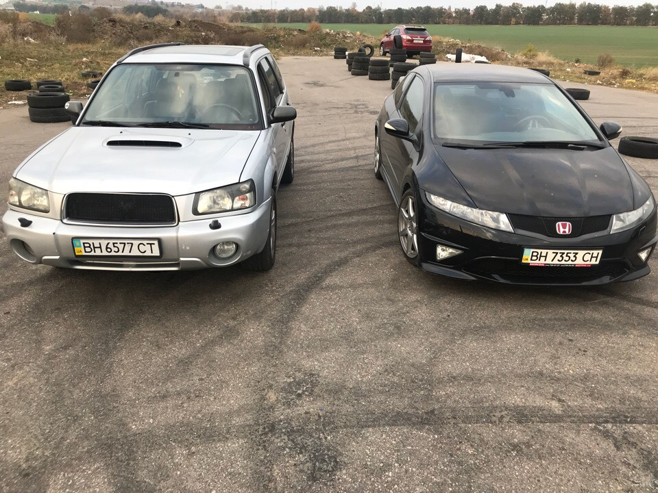 honda civic type r vs subaru forester 2turbo 1