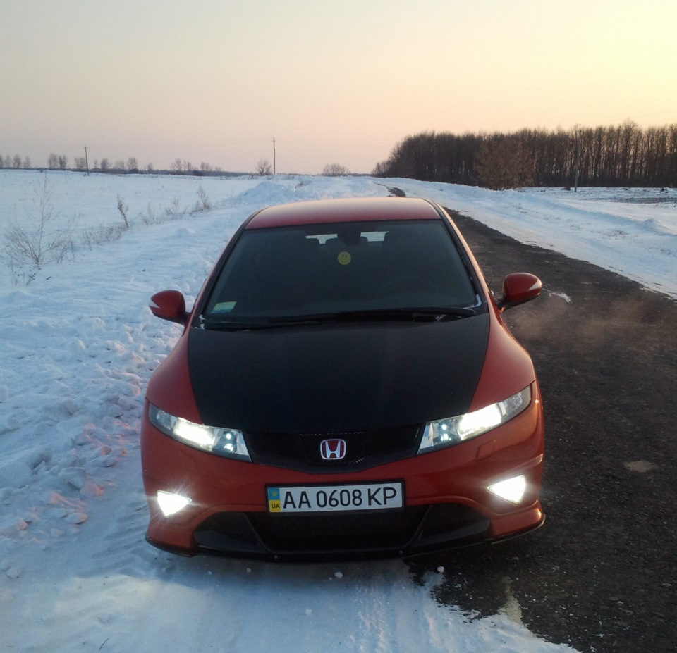 Зима, дорога та тапок :) 1