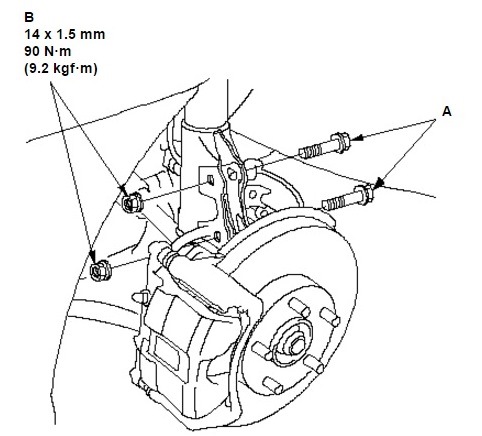 заміна передніх пружин Honda Civic 4D 4