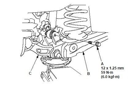 заміна задніх пружин Honda Civic 4D 3
