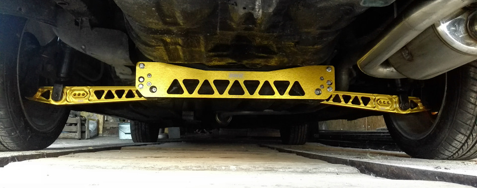 BLACKWORKS BWR Rear Lower Control Arm Subframe Brace Kit 3