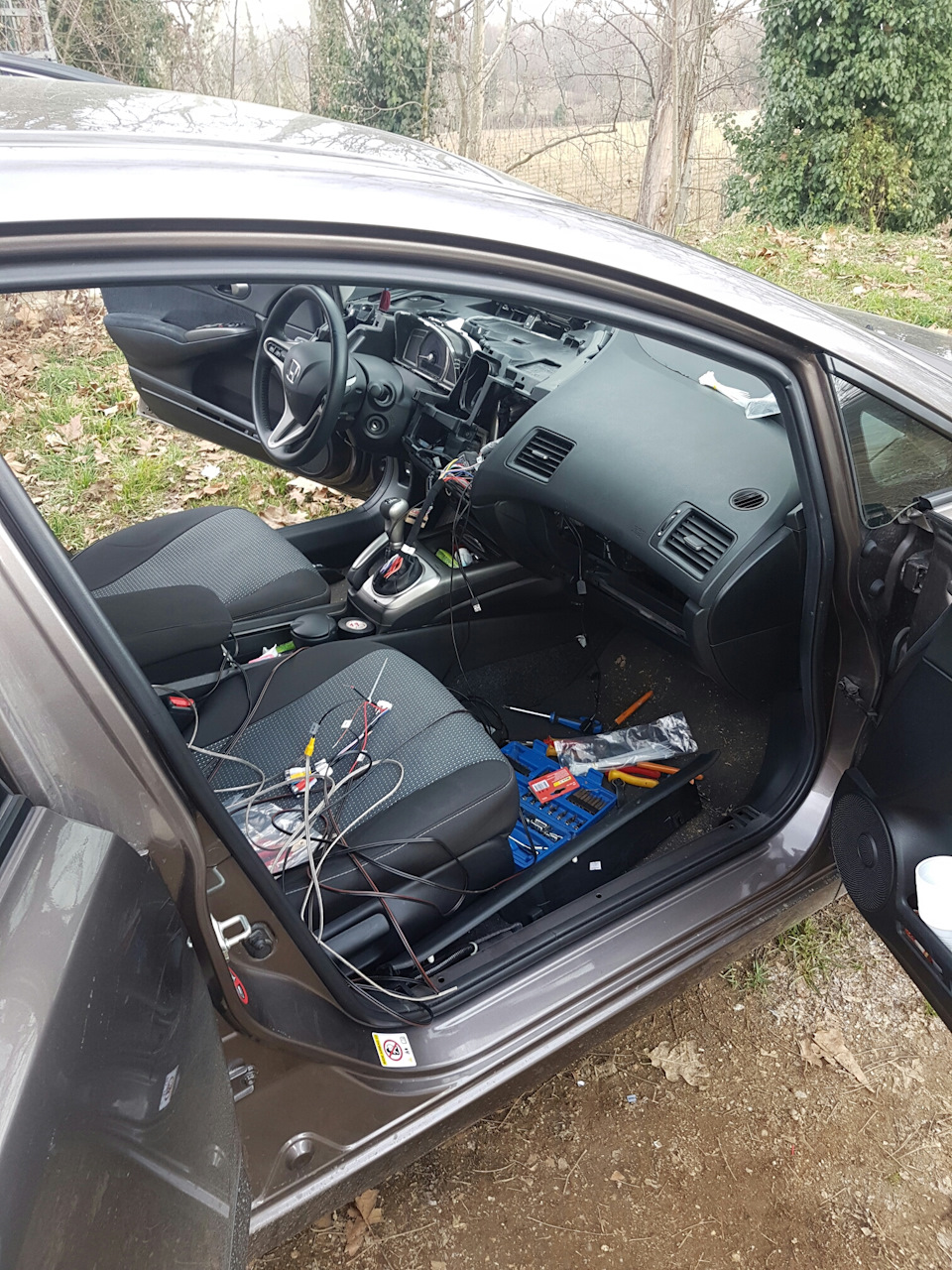 Заміна Din 2 Honda civic 4d 2