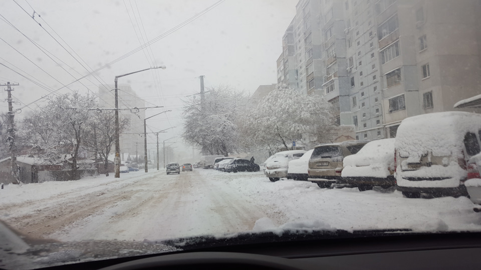 З першим нормальним снігом Одеса! 3