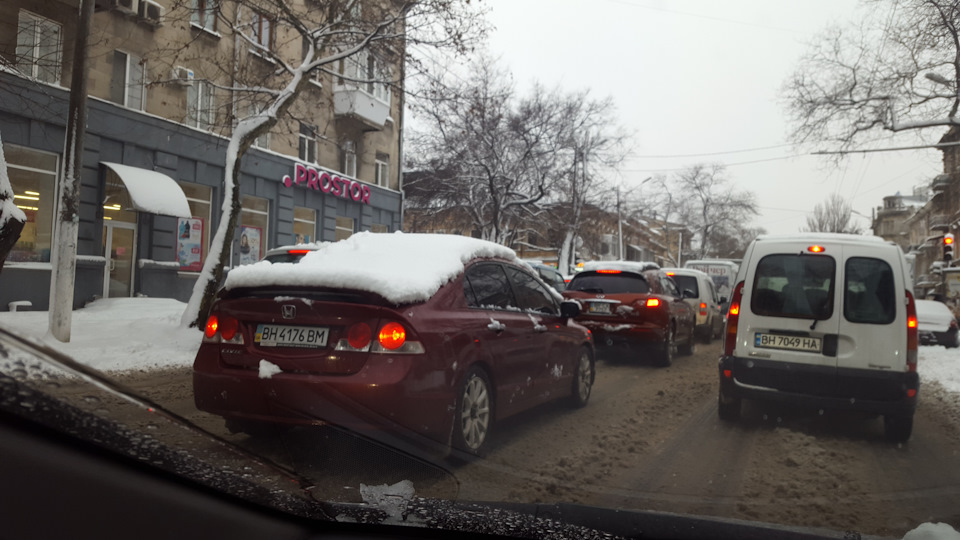 З першим нормальним снігом Одеса! 2