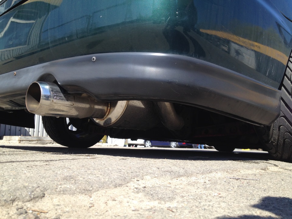 Ручка КПП та OBX Twin Loop Muffler 1