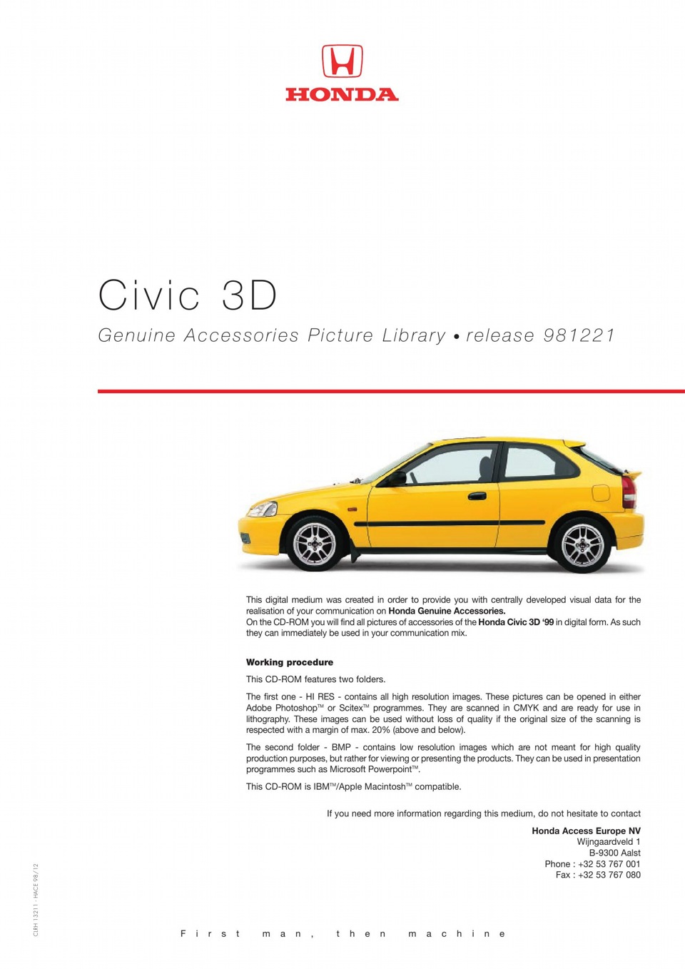 Honda Civic VTI Genuine Accessories Picture Library 1