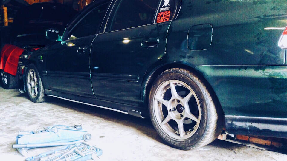 Koni sport + ground control on Civic Ek 3