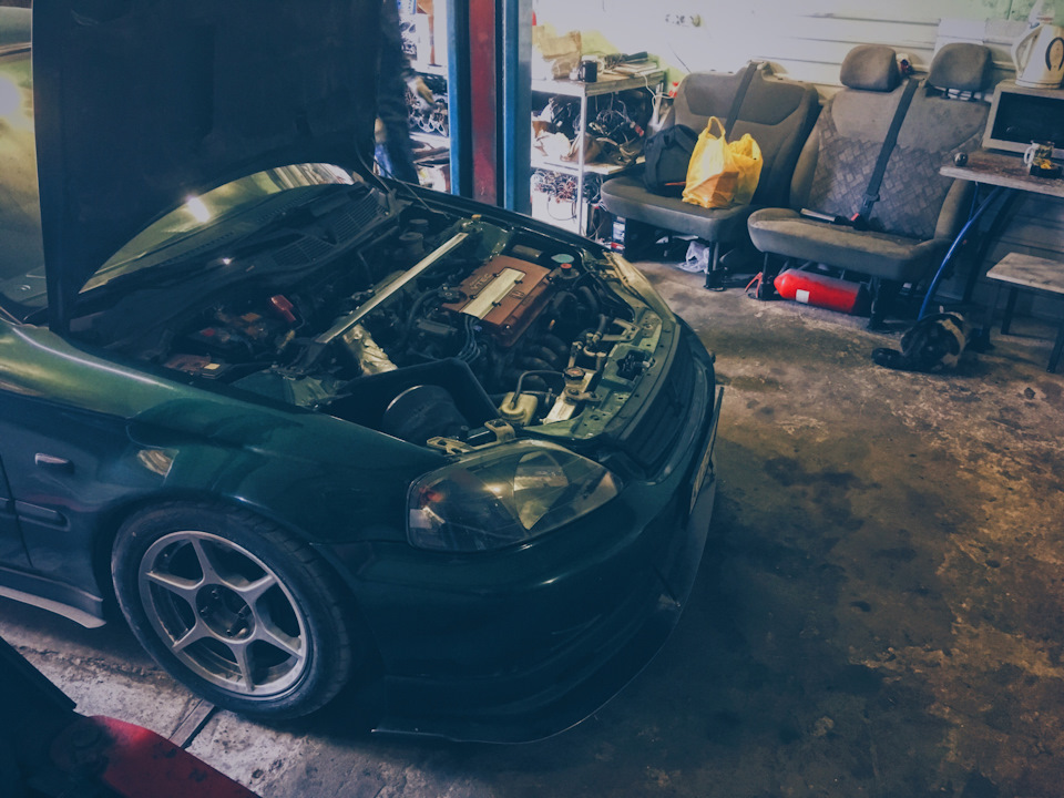 Koni sport + ground control on Civic Ek 1
