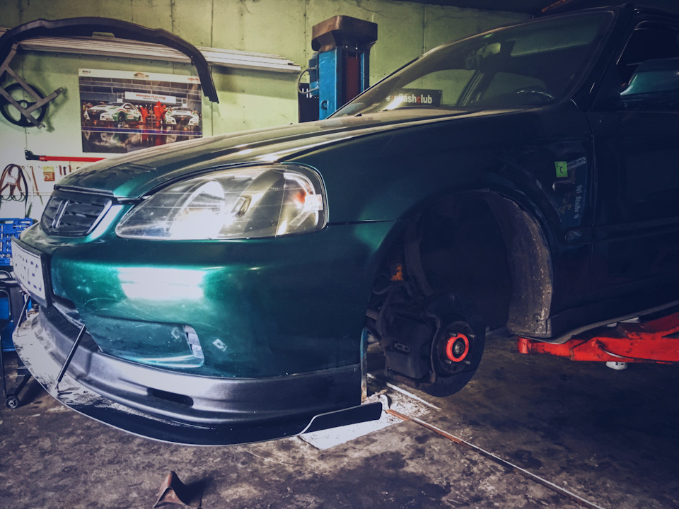 Koni sport + ground control on Civic Ek 5