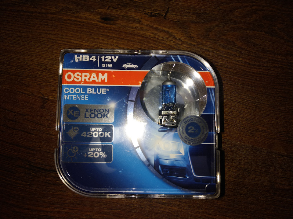 OSRAM 9006CBI Cool Blue Intense HB4 у ближній + габарити 4