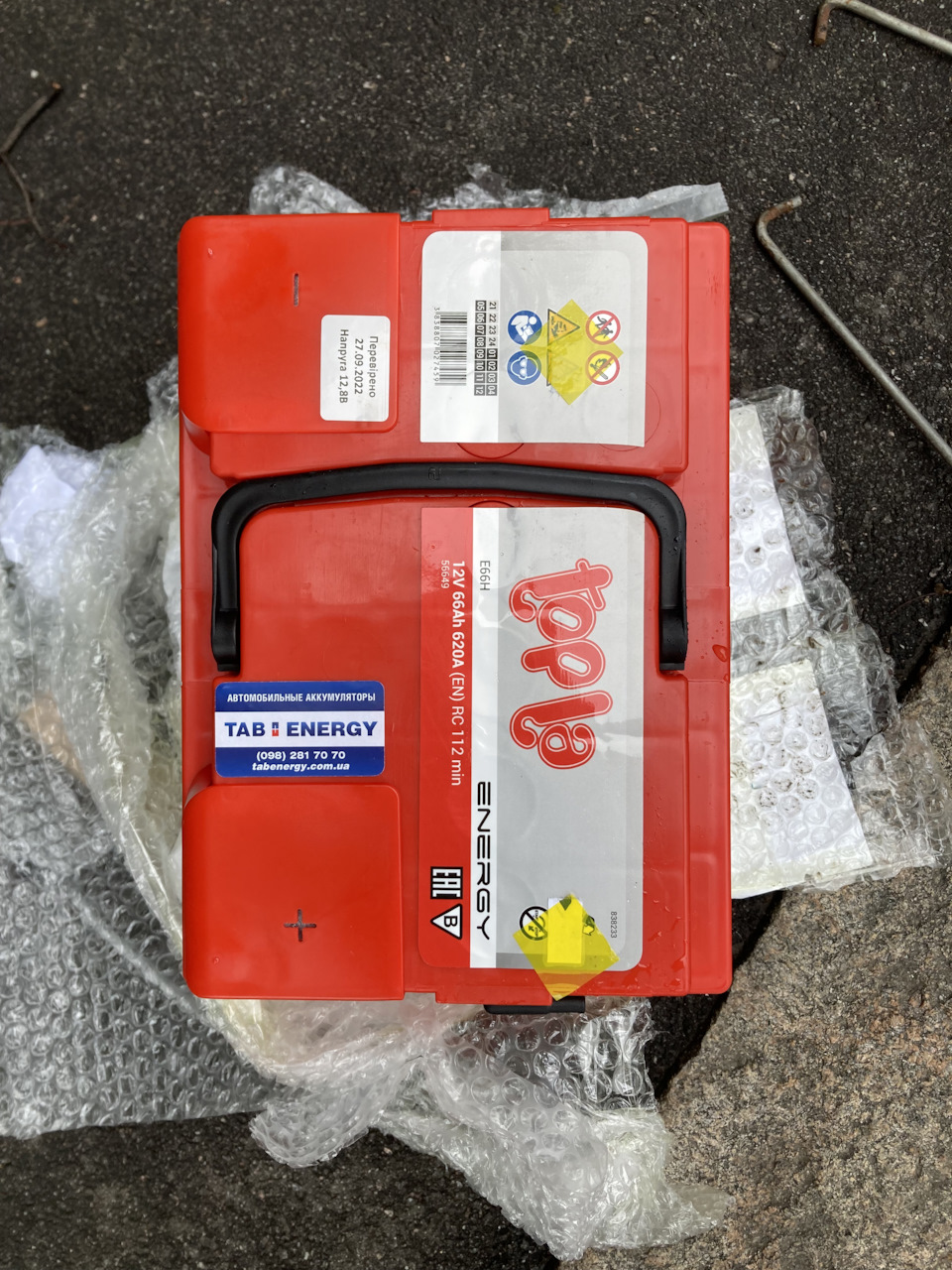 Новий аккумулятор Topla Energy 66 Ah Euro (-+) 1