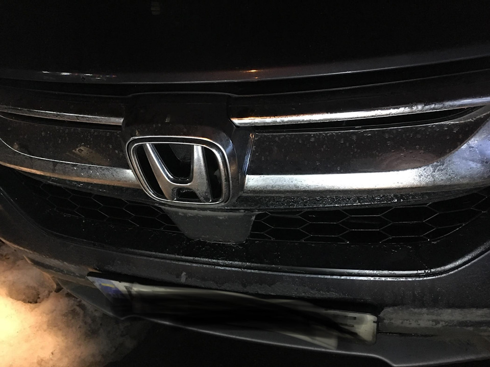 Звичайна ситуація для радара в погану погоду взимку трасою + HondaLink 5