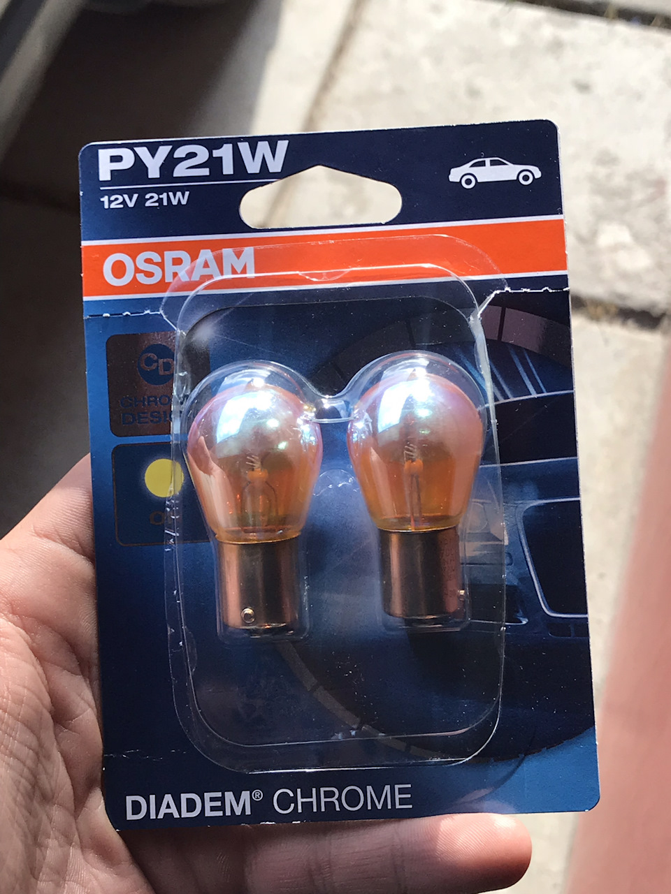 Діоди в задній хід та хромові поворотники (OSRAM) 1
