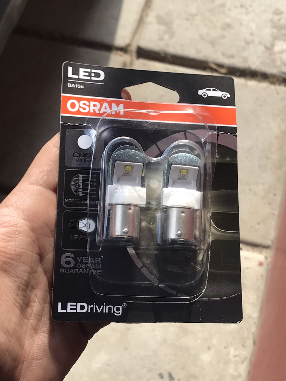 Діоди в задній хід та хромові поворотники (OSRAM) 2