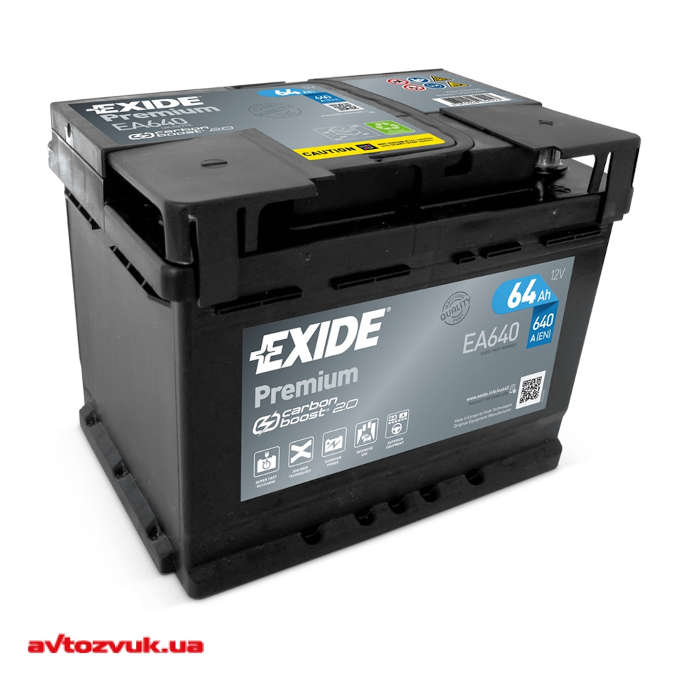 Новий акумулятор Exide 6СТ-64 Premium 2