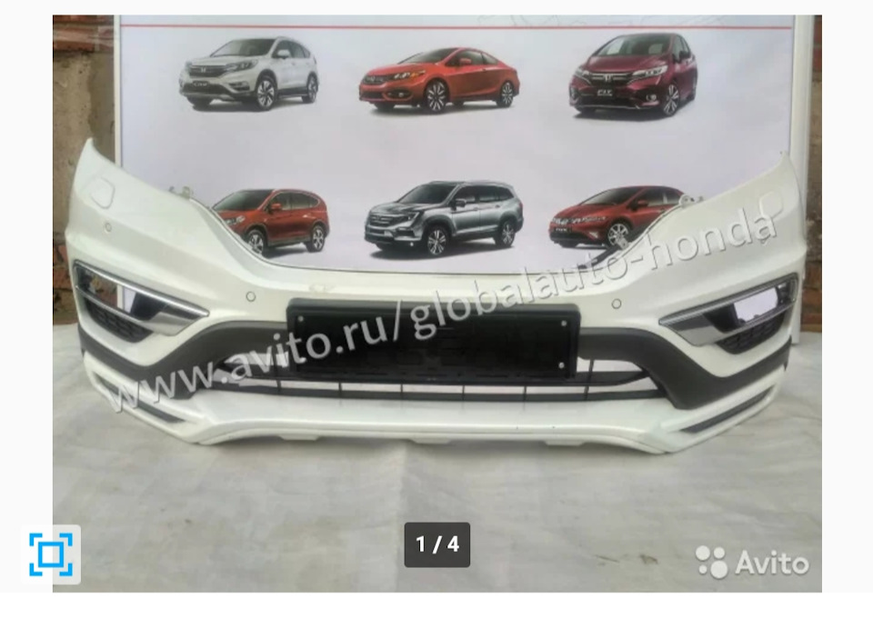 Накладка на передній бампер Honda CR-V 3