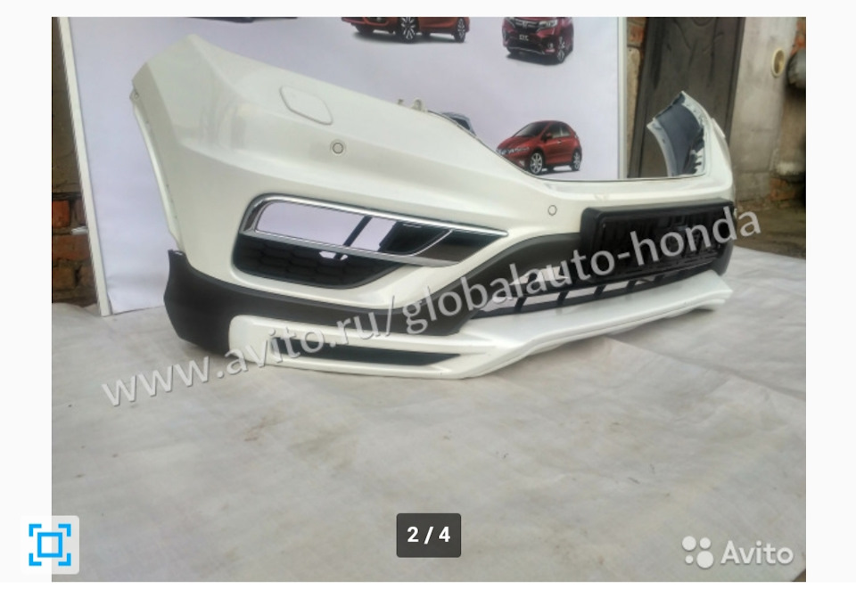 Накладка на передній бампер Honda CR-V 4