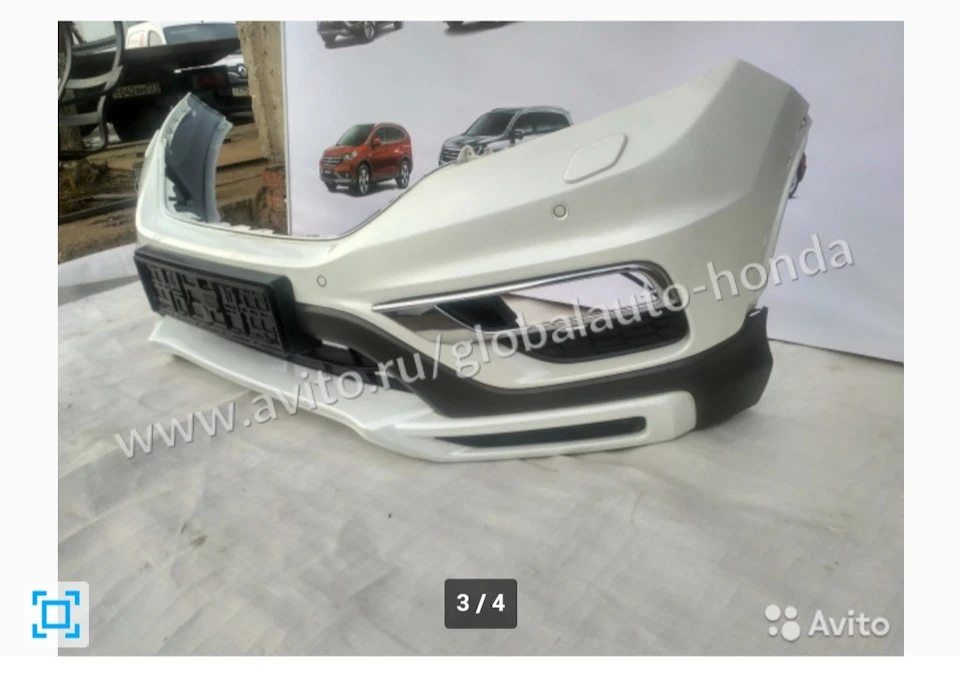 Накладка на передній бампер Honda CR-V
