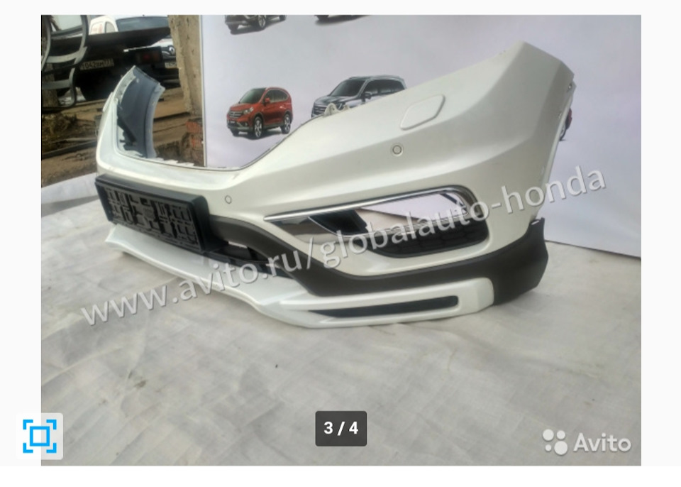 Накладка на передній бампер Honda CR-V 1