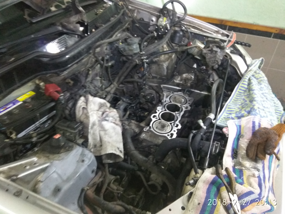 Honda cr-v rd1 вода в цилиндрах 2