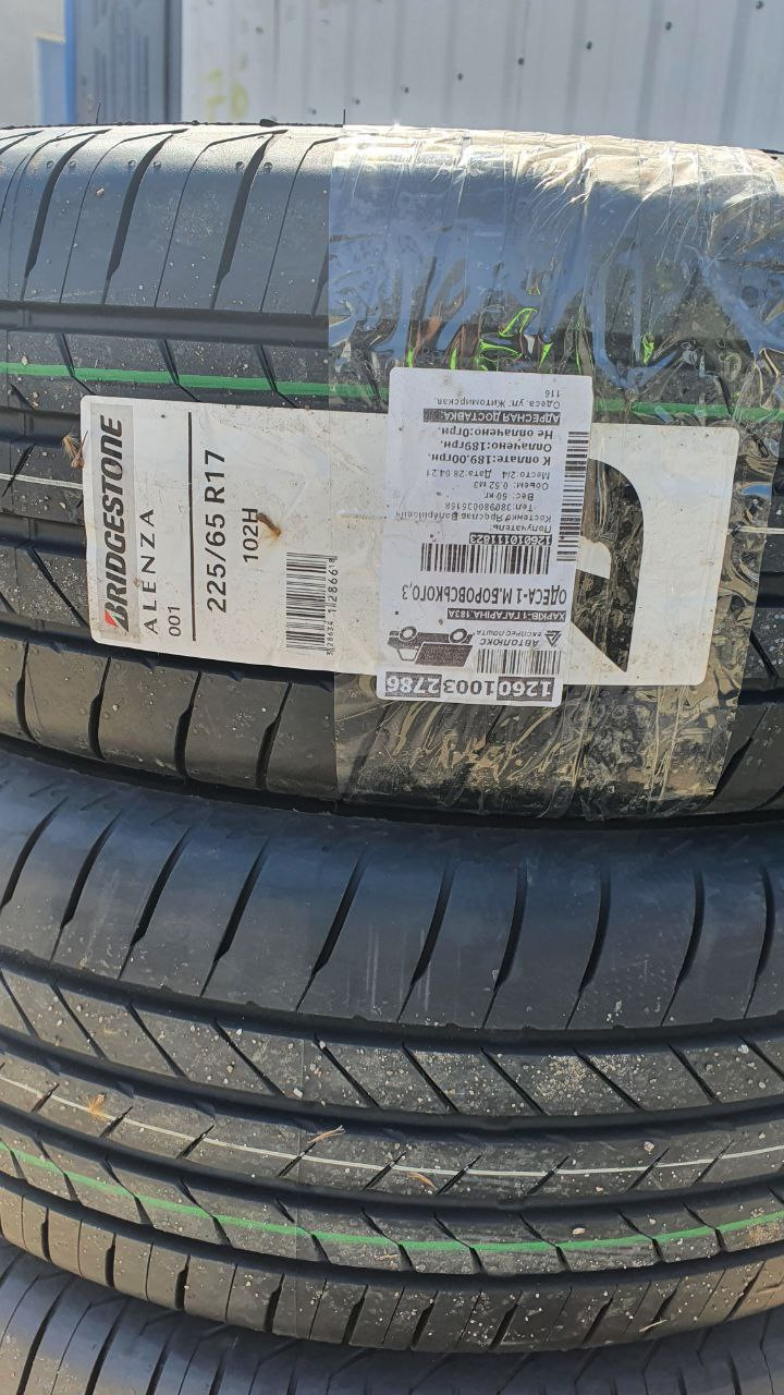 Нові літні шини Bridgestone Alenza 225/65/17 1