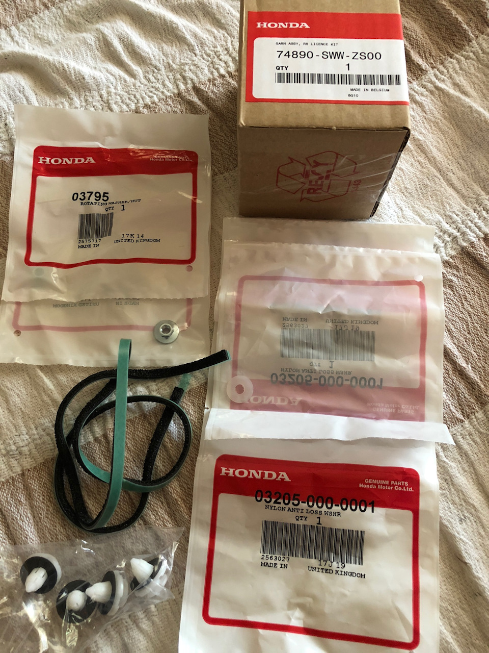 Ремкомплект заднього номерного знаку HONDA CRV-3 2