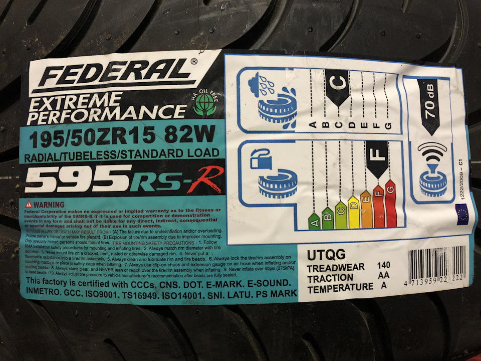 Гумові Federal 595RS-R 1