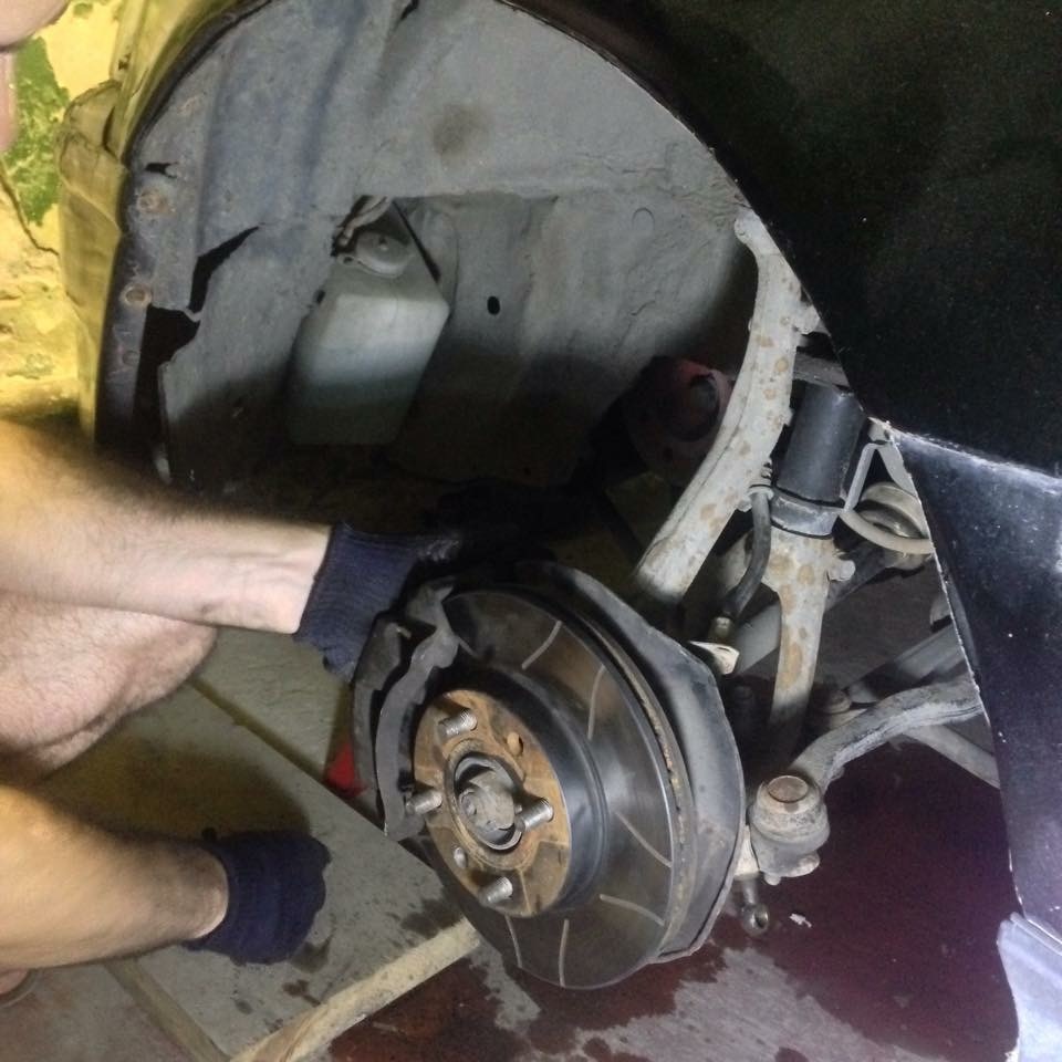 Свап передніх супортів з 5 сивика + установка Brembo Max 3