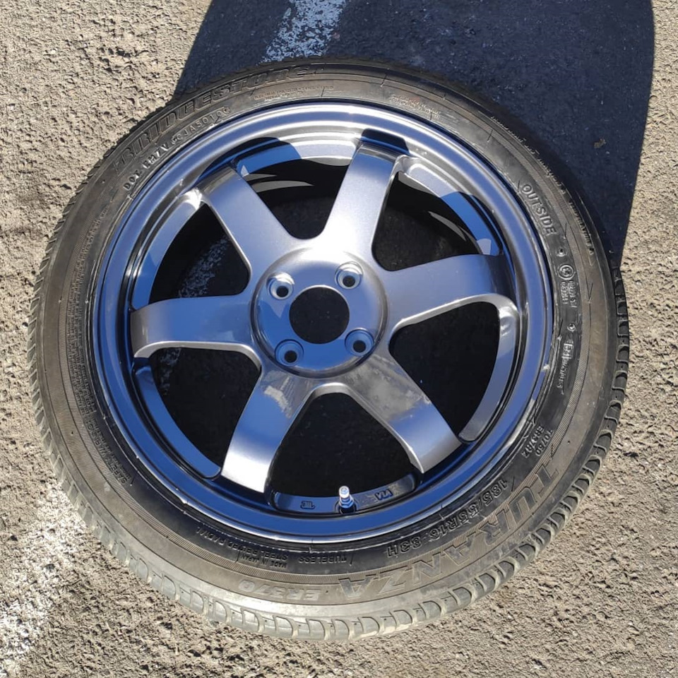 Переход на лето. R16x7j et35, Volk Rays TE37SL 2