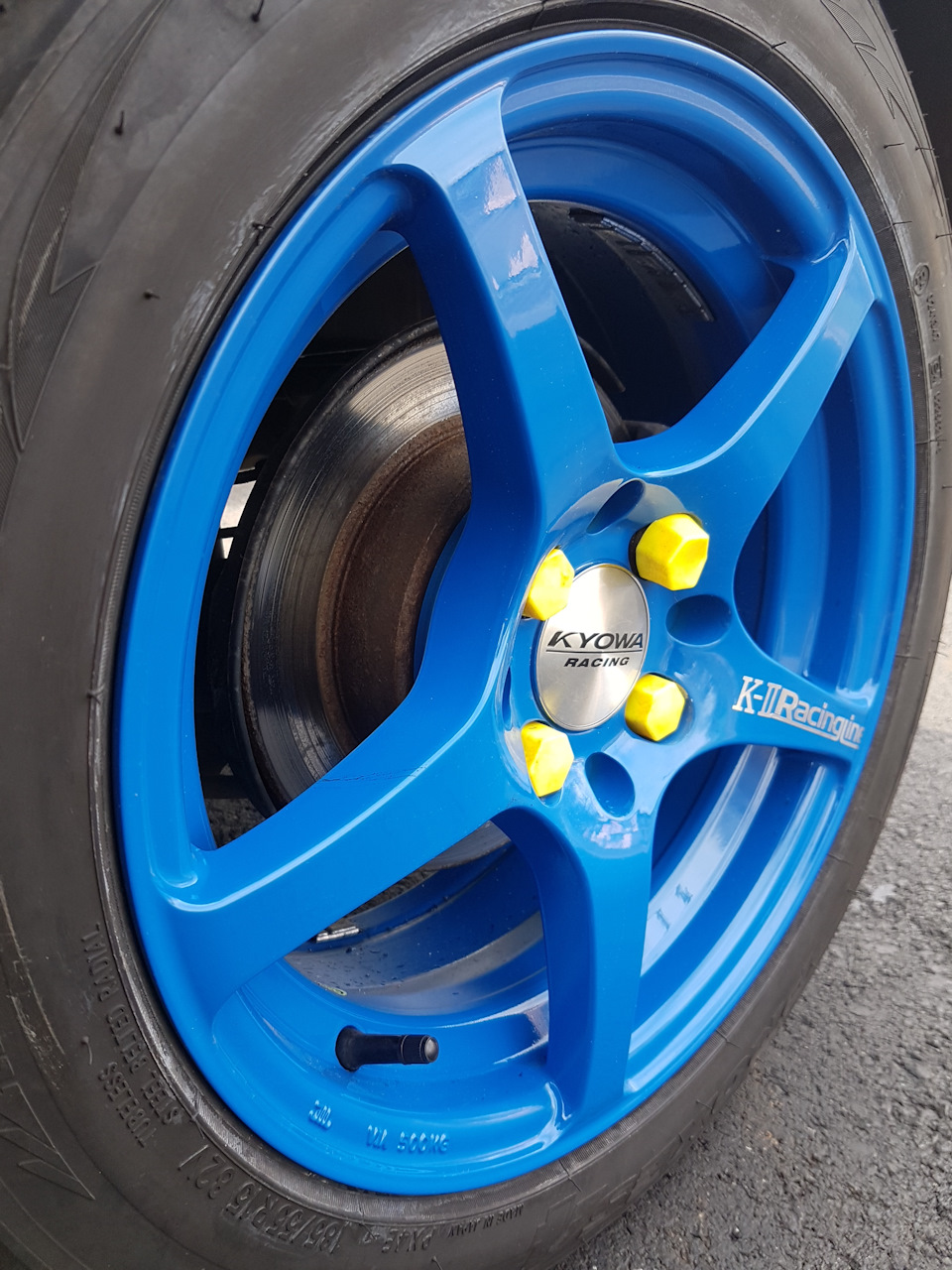Сині капці Kyowa racing 210BU R15/4x100/6.5/ET40 3